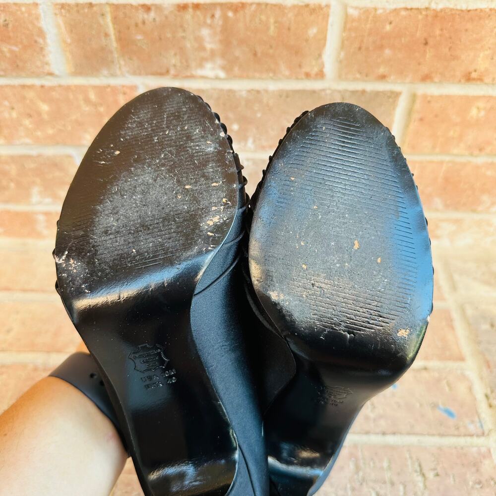 Adrianna Papell Boutique Black Heels Size 10 - Picture 4 of 9